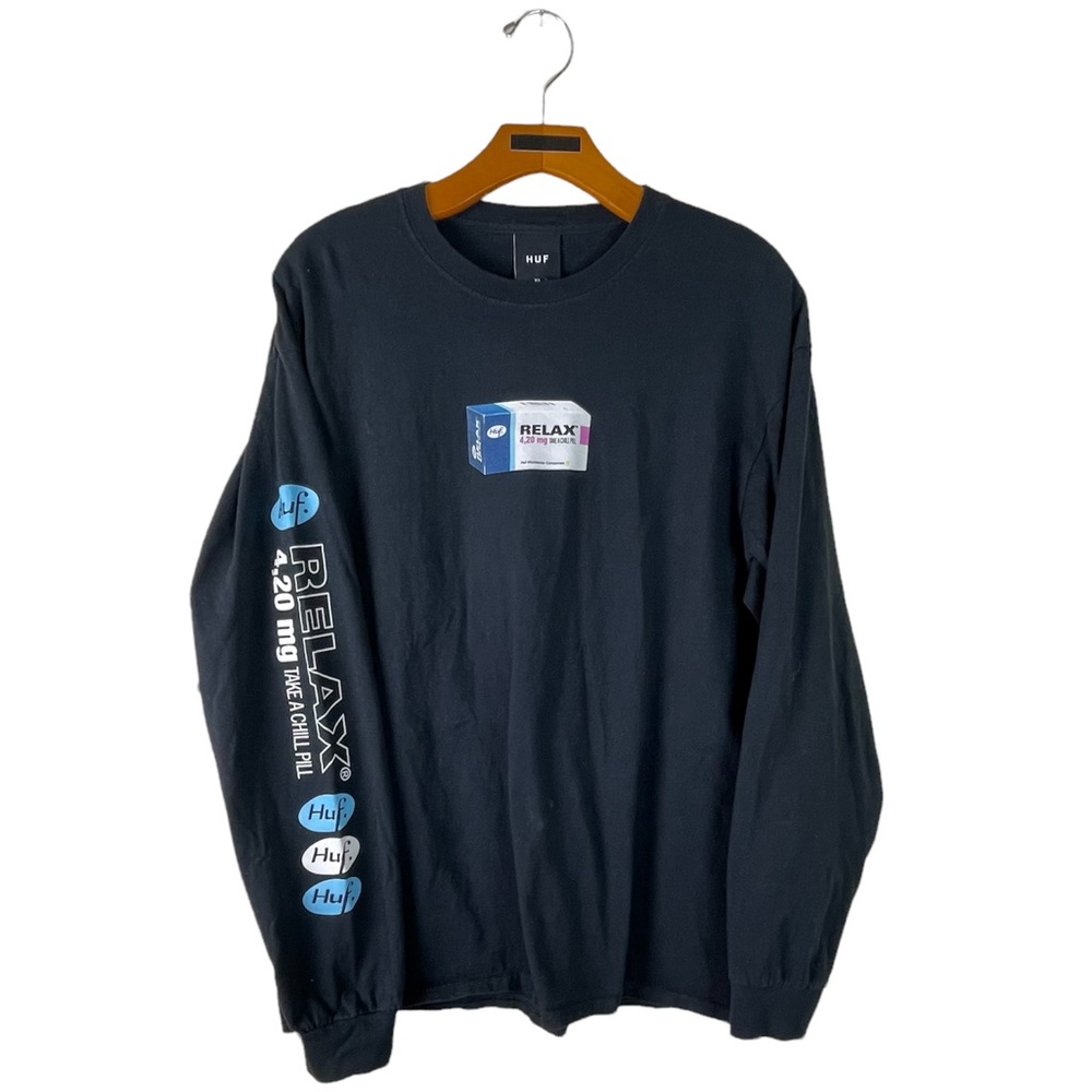 NWOT Huf Relax Long Sleeve T-Shirt Size XL